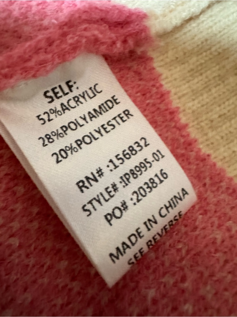 ✨NWT BIBI Fuzzy Heart Sweater - Picture 7 of 7